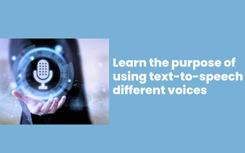 Text To Speech Different Voices